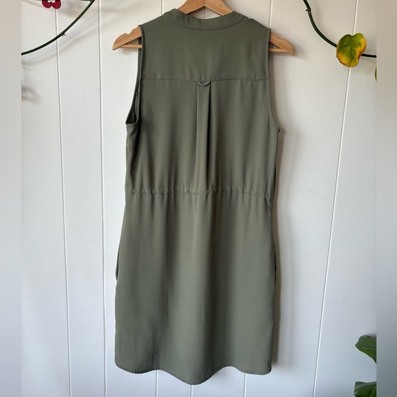 Guess Olive Green Mini Dress | Size Small - Picture 3 of 7